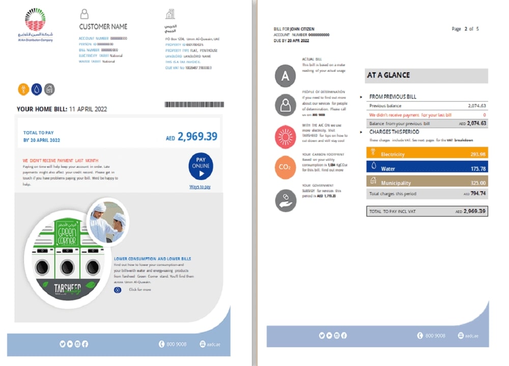  Minol USA business utility bill 
